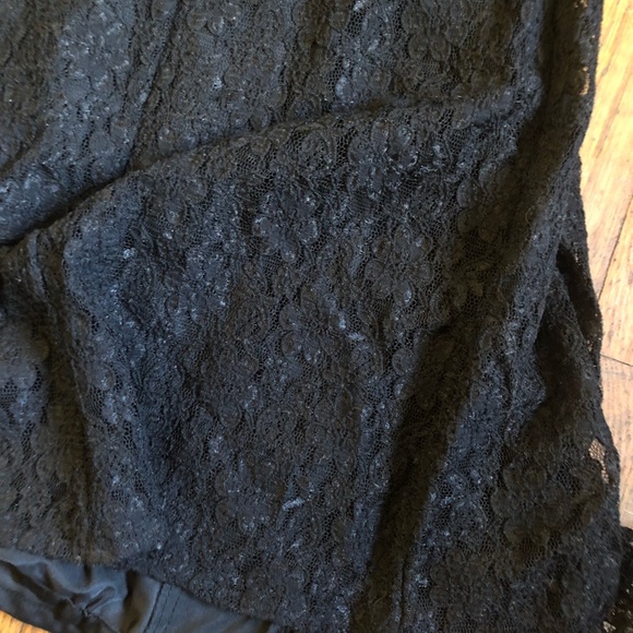 Black 90’s lace maxi dress size 7 - Picture 3 of 4